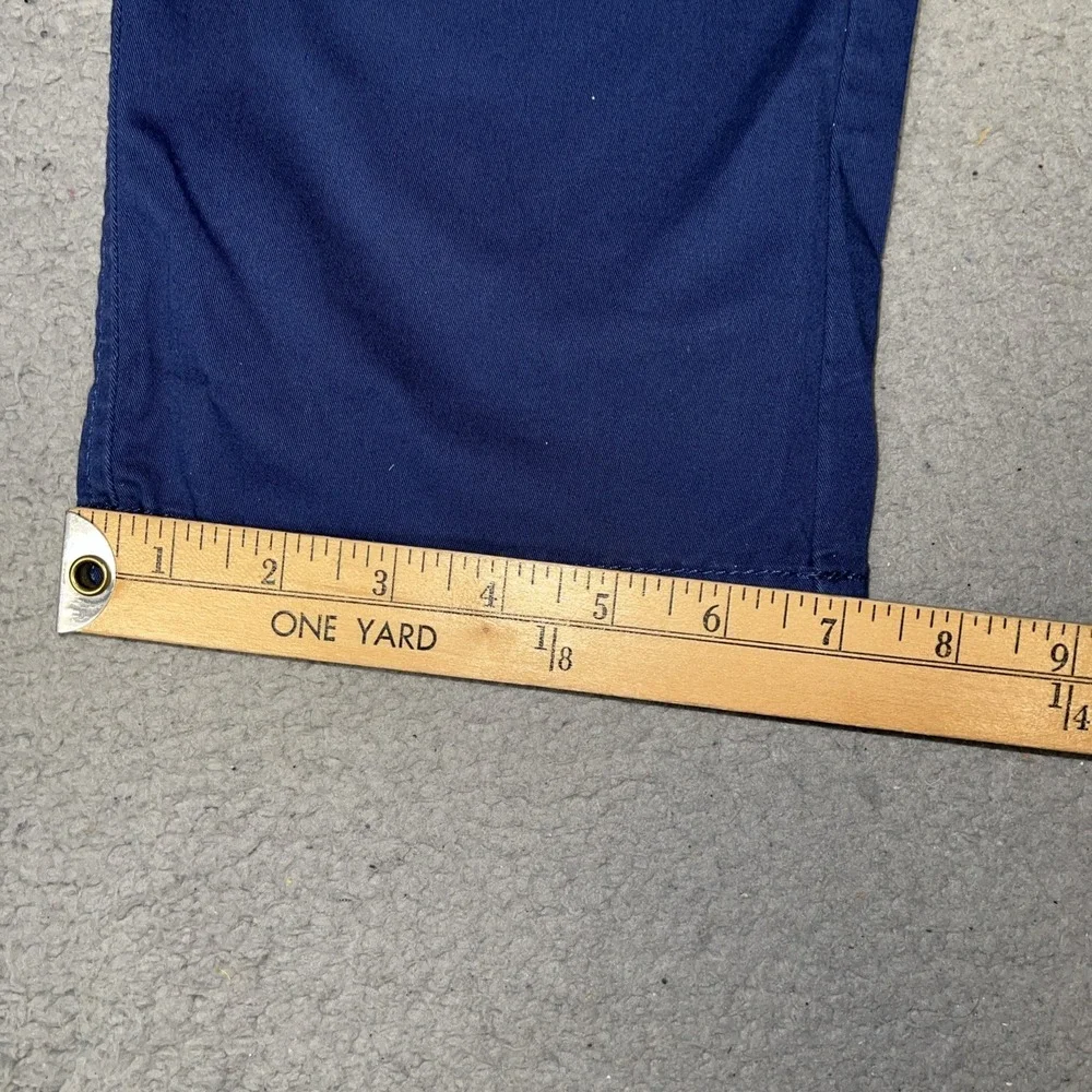 Guess Los Angeles Pants Mens Sz 36 (35x31) Navy Blue Chino Straight Leg Trousers